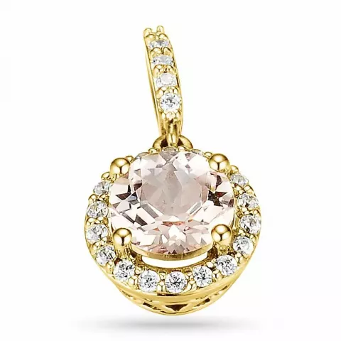 Elegant diamantberlocker i 14  carat guld 0,75 ct 0,13 ct