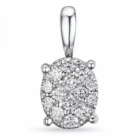 Diamant hängen i 14  carat vitguld 0,15 ct 0,08 ct