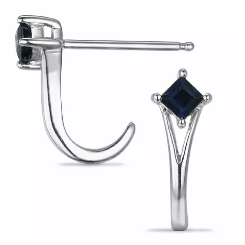 Safir halvcreol i 14 karat vitguld med safirer