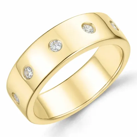 diamant ring i 14  karat guld 0,20 ct