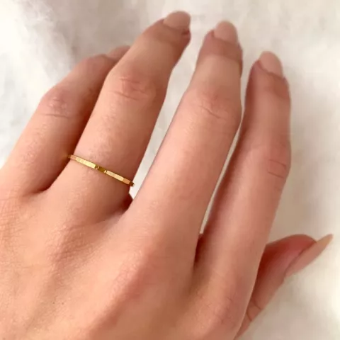 Elegant Simple Rings ring i förgyllt silver