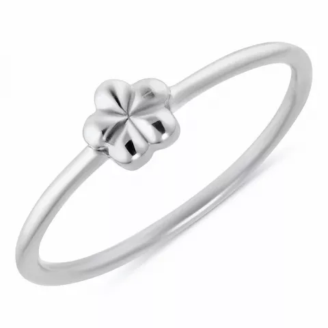 Simple Rings blomma ring i silver