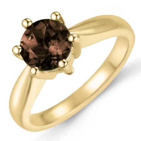 solitärring i 14 karat guld 1,25 ct