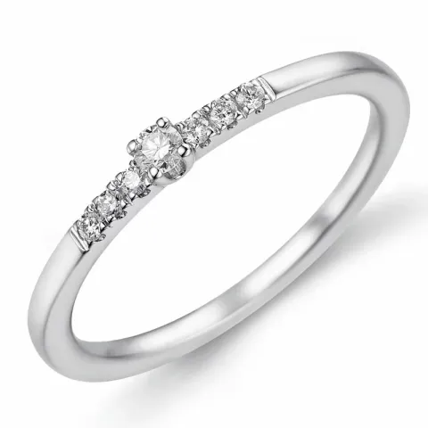Kollektionsprov diamant ring i 14 karat guld 0,04 ct 0,06 ct