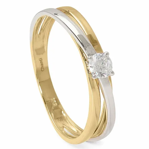Kollektionsprov ring i 14 karat guld vitguld rödguld