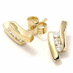 örhängestift i 14 karat guld med