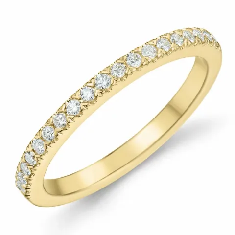 diamant alliancring i 14  karat guld 0,20 ct