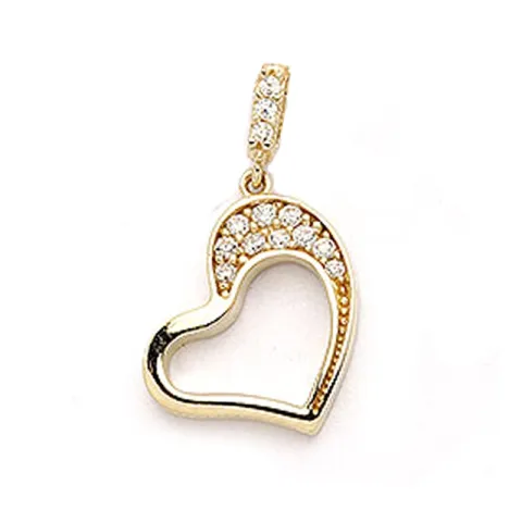 Hjärta hängen i 9 karat guld