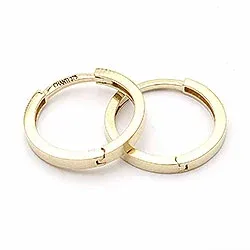 12 mm runda creol i 9 karat guld