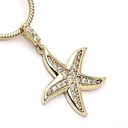 Sjöstjärna hängen i 9 karat guld