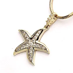 Sjöstjärna hängen i 9 karat guld