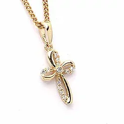 Kors hängen i 9 karat guld