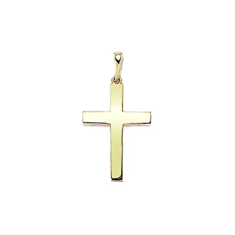 13 x 18 mm kors hängen i 9 karat guld