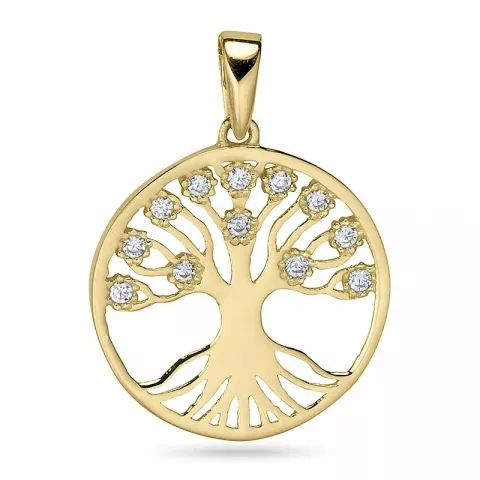 Livets träd hängen i 9 karat guld