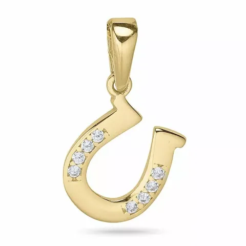 Hästsko hängen i 9 karat guld