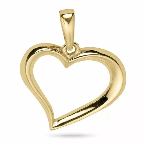 hjärta hängen i 9 karat guld