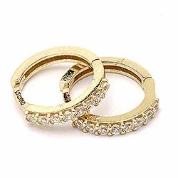 creol i 9 karat guld med 