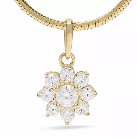 blommor hängen i 9 karat guld