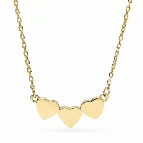 Kollektionsprov hjärta hängen med halskedja i 9 karat guld