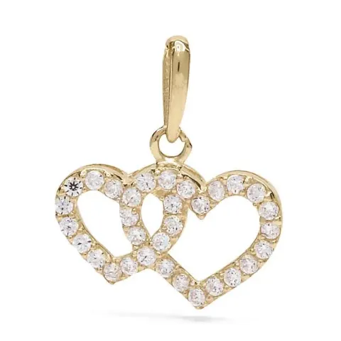 hjärta hängen i 14 karat guld