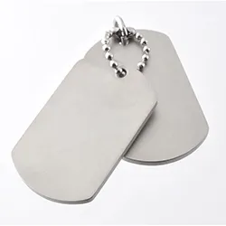 Kollektionsprov Hard Steel dogtag i Rostfritt stål