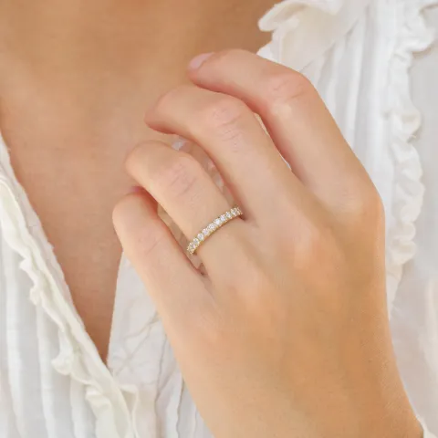 briljant alliancring i 14  karat guld 0,49 ct