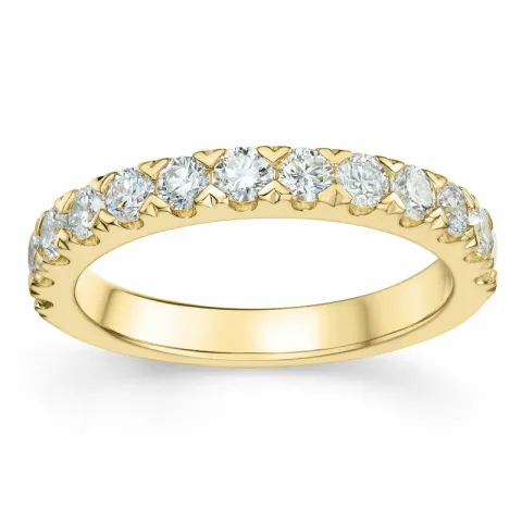 diamant ring i 14  karat guld 0,75 ct