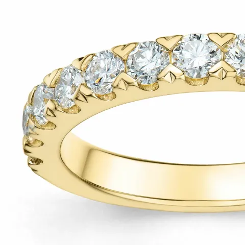 diamant ring i 14  karat guld 0,75 ct