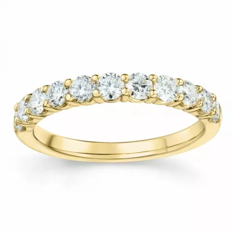 diamant ring i 14  karat guld 0,75 ct