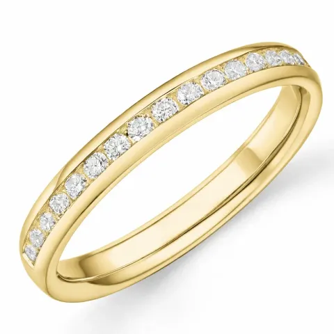 diamant alliancring i 14  karat guld 0,251 ct