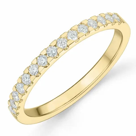 diamant alliancring i 14  karat guld 0,24 ct