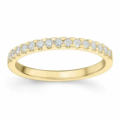 diamant alliancring i 14  karat guld 0,24 ct