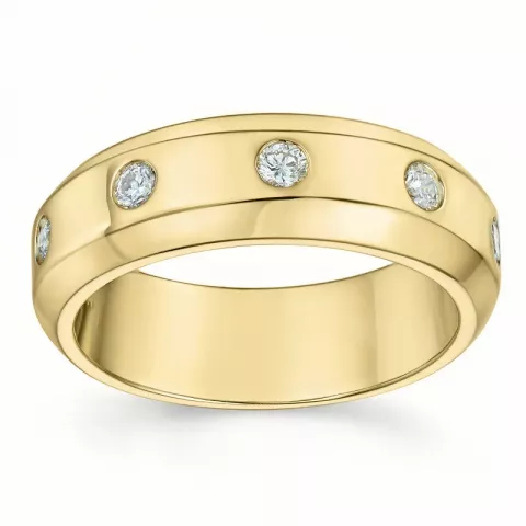 diamant ring i 14  karat guld 0,20 ct