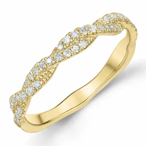 diamant ring i 14  karat guld 0,25 ct