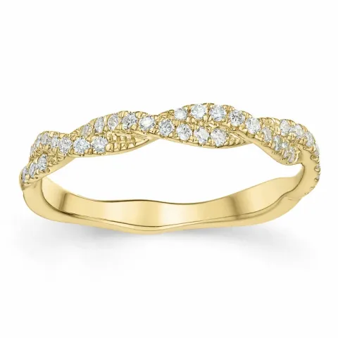 diamant ring i 14  karat guld 0,25 ct