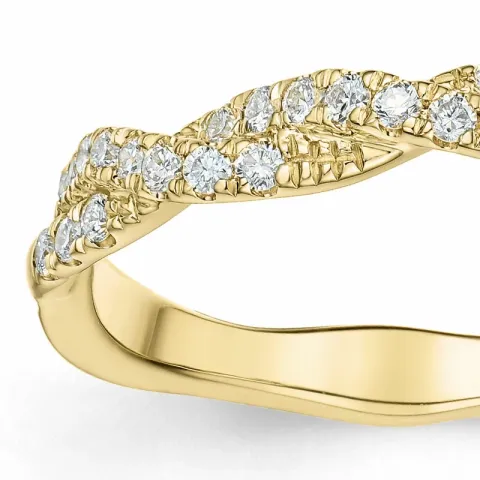 diamant ring i 14  karat guld 0,25 ct