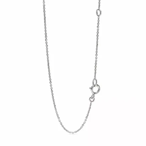 Droppformad hängen med halskedja i 14 carat vitguld 0,13 ct