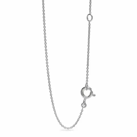 Smycke diamantberlocker med halskedja i 14 carat vitguld 0,14 ct