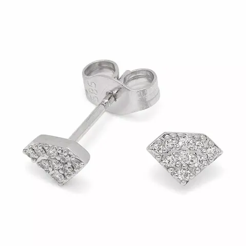 Diamantörhängen i 14 karat vitguld med diamanter