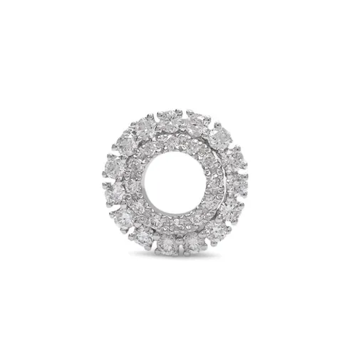 Runt diamant vitgulds hängen i 14 carat vitguld 0,26 ct