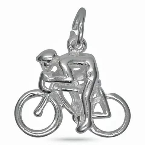 cykel hängen i silver
