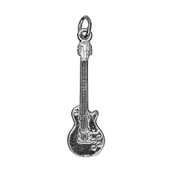 guitarr hängen i rhodinerat silver