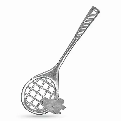 tennisracket hängen i silver