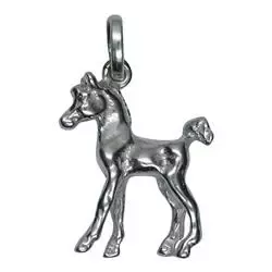 Lille hästar hängen i silver