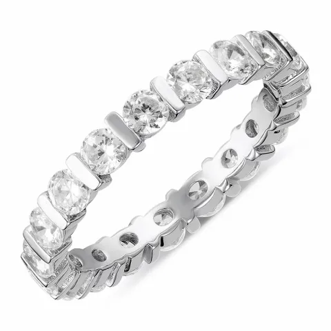 zirkon ring i silver
