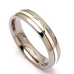 Kollektionsprov ring i titan och silver