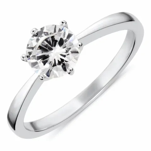 Kollektionsprov zirkon ring i silver