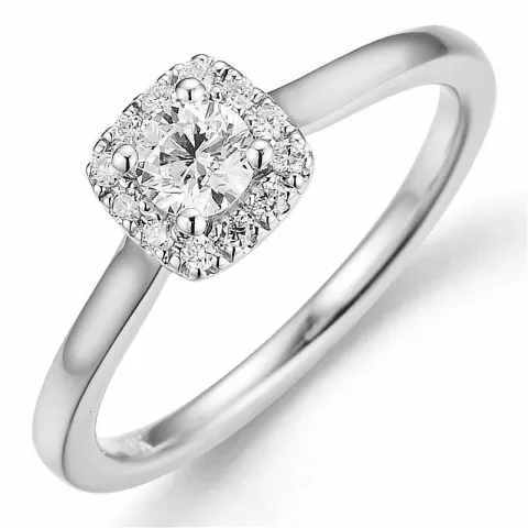 Beställningsvare - diamantring i 14 karat vitguld 0,26 ct 0,08 ct