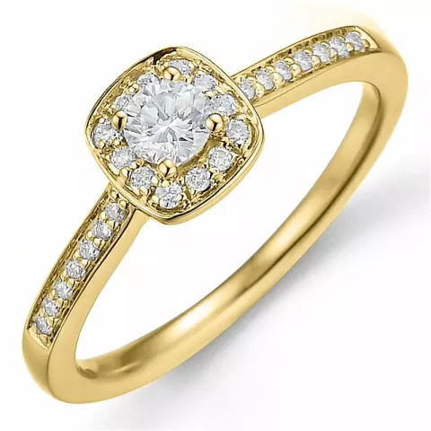 Beställningsvare - diamantring i 14 karat guld 0,15 ct 0,11 ct