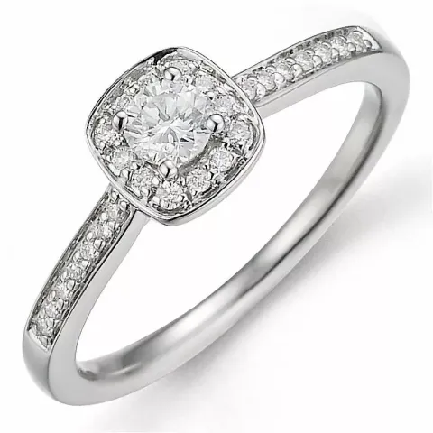 Beställningsvare - diamantring i 14 karat vitguld 0,15 ct 0,11 ct